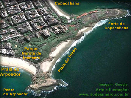 Situa&ccedil;&atilde;o da Pedra do Arpoador