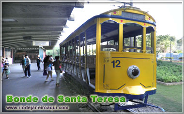 O bonde de Santa Teresa tamb&eacute;m leva ao Museu do Bonde