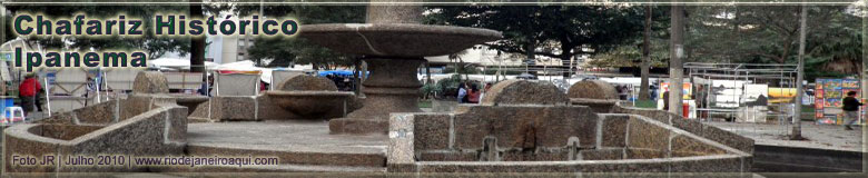 Chafariz histórico dos tempos coloniais na praça General Osório em Ipanema Chafariz histórico dos tempos coloniais na praça General Osório em Ipanema