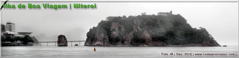 Ilha da Boa Viagem, ponte de liga&ccedil;&atilde;o e MAC vistos do mar