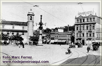 Largo da Lapa | Lampad&aacute;rio no in&iacute;cio do s&eacute;culo 20