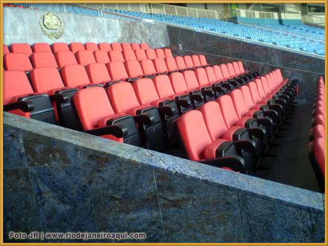 Cadeiras da Tribuna de Honra do Maracan&atilde;