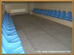 Sala de prele&ccedil;&atilde;o dos vesti&aacute;rios do maracan&atilde;