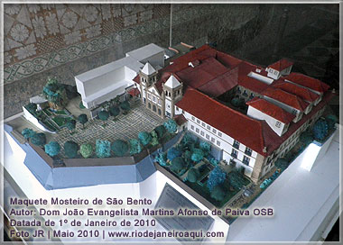 Maquete do Mosteiro de S&atilde;o Bento