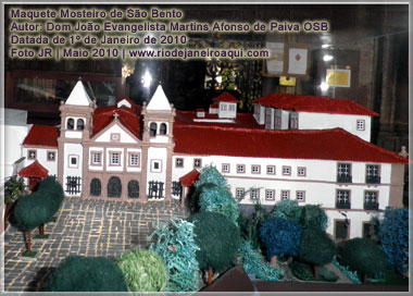 Maquete da Igreja e Mosteiro de S&atilde;o Bento