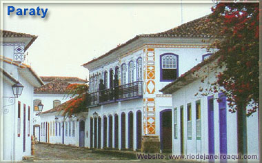Casario preservado em rua de Paraty Casario preservado em rua de Paraty