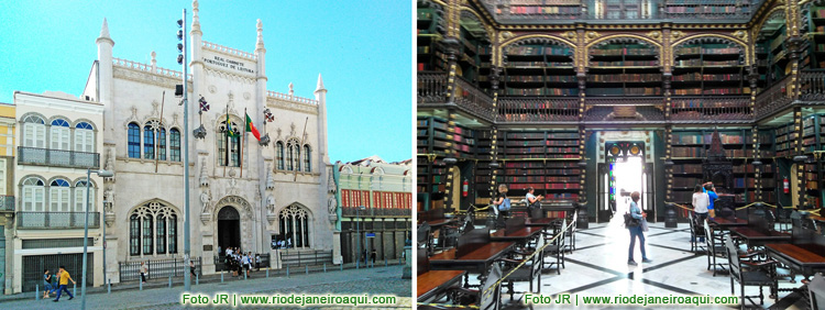 Real Gabinete de Leitura Portugu&ecirc;s | Pal&aacute;cio em estilo Manuelino e as constru&ccedil;&otilde;es adjascentes