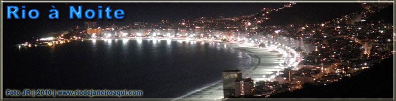 Copacabana vista do alto &agrave; noite