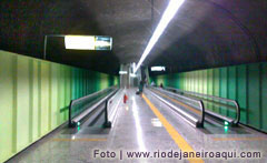 Esteira rolante no Metr&ocirc; de Ipanema