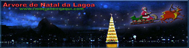 Ilustração de Natal | Ao fundo árvore de natal da lagoa Ilustração de Natal | Ao fundo árvore de natal da lagoa