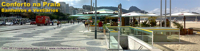 Banheiros e vestiários na Praia levam conforto aos banhistas