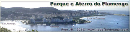 Parque e aterro do Flamengo em vista aérea Parque e aterro do Flamengo em vista aérea