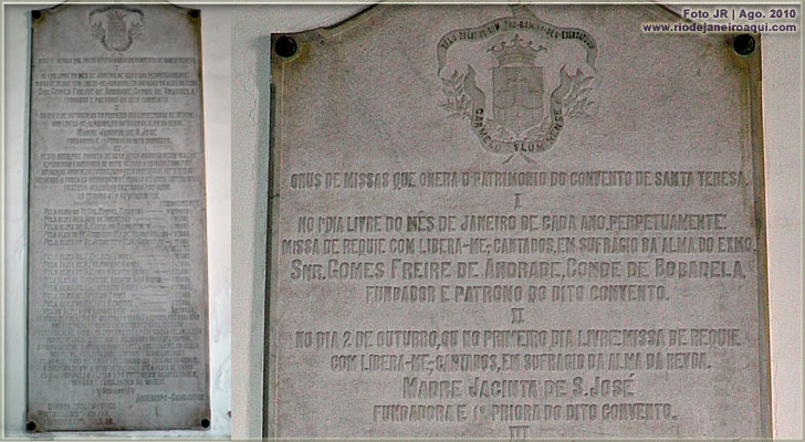 Placa de mármore | Onus de Missa Placa de mármore | Onus de Missa