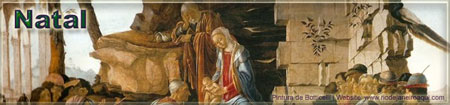 Cena da Natividade | Pintura renascentista de Botticelli Cena da Natividade | Pintura renascentista de Botticelli