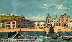 Largo do Pa&ccedil;o por volta de 1815