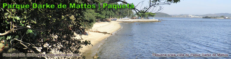Pequena praia acessada pelo Parque Darke de Mattos Pequena praia acessada pelo Parque Darke de Mattos
