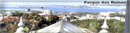 Ba&iacute;a da Guanabara vista do mirante do Parque das Ru&iacute;nas