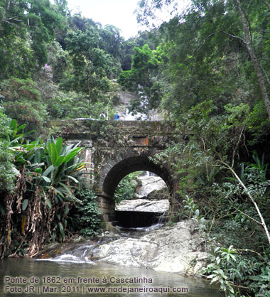 Ponte de 1862 em frente &agrave; Cascatinha Taunay