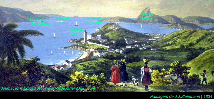 Baia de Guanabara 1834 | Com legendas