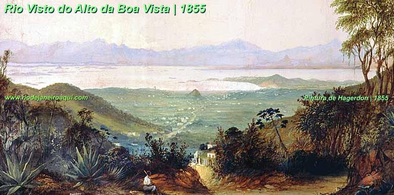 Rio visto do Alto da Boa Vista em 1855